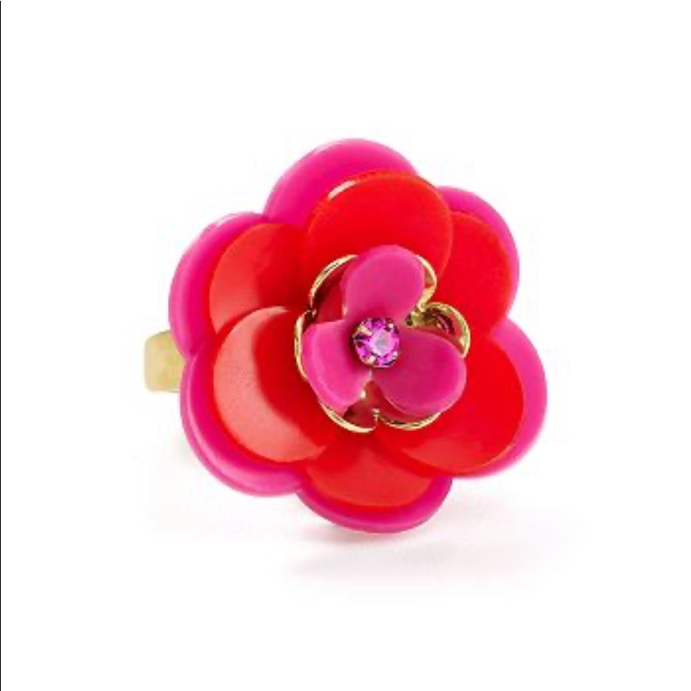 Kate Spade Rosy Posies Ring - size 5